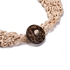 Bohemia Style Multi-strand Glass Seed Beaded Bib Necklaces for Women NJEW-G149-01D-4