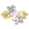 304 Stainless Steel Flower Stud Earrings for Women EJEW-U023-09GP-3