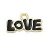 Valentine's Day Alloy Enamel Pandants PALLOY-V001-06G-1