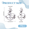 100Pcs Tibetan Style Zinc Alloy Pendants TIBEP-ME0001-19-2