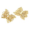 Brass Micro Pave Clear Cubic Zirconia Beads KK-D109-05A-G-2