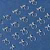 20Pcs 2 Styles Plastic Clip-on Earring Converters Findings KY-FS0001-27-9