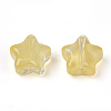 Transparent Spray Painted Glass Beads GLAA-N035-01-A01-2
