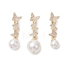3Pcs 3 Sizes Round Shell Pearl Pendants PALLOY-JF05087-1