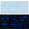 6 Sheets Luminous Paper Tattoo Stickers STIC-TAC0001-007B-1