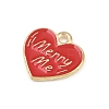 Valentine's Day Alloy Enamel Pendants ENAM-I084-01KCG-19-2