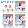 Round Dot PVC Potty Training Toilet Color Changing Stickers DIY-WH0488-31E-6