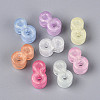 Luminous Frosted Transparent Acrylic Beads TACR-T029-21I-2