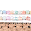 Anti-Tarnish Electroplate Glass Beads Strands GLAA-N057-6mm-08-4