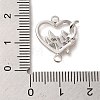 Brass Pave Clear Cubic Zirconia Connector Charms KK-C043-03P-3