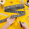 Ethnic Style Polyester Ribbon OCOR-WH0003-084B-3