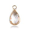 Faceted Glass Pendants FIND-WH0097-40D-G-1