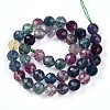 Natural Rainbow Fluorite Beads Strands G-T140-22C-3