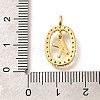 Brass Micro Pave Cubic Zirconia Pendants ZIRC-P123-01G-K02-3