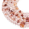 Natural Hematoid Quartz/Ferruginous Quartz Beads Strands G-Z161-C01-4x3mm-3
