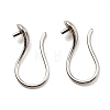 Non-Tarnish 316 Surgical Stainless Steel Earring Hooks STAS-G310-02P-1