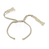 Braided Cotton Cord Bracelet Making MAK-L043-02G-06-1