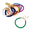 10Pcs 10 Colors Round Nylon Milan Cord Bracelet Making BJEW-TA0001-25-1