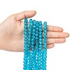 Crackle Glass Beads Strands CCG-Q001-8mm-06-4