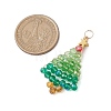 Christmas Theme Glass Pendants PALLOY-JF02890-2