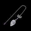 Natural Quartz Crystal Pointed Dowsing Pendulums PW-WG20DB4-01-1