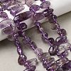 Natural Purple Phantom Quartz Purple Lodolite Quartz Beads Strands G-L649-D02-01-1