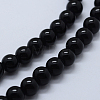 Natural Black Onyx Beads Strands G-P369-02-8mm-3