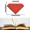 Glitter Imitation Leather Book Corner Protectors AJEW-TAC0038-03B-3