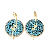 Brass Rhinestone Pendants KK-C143-26G-1