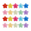 Yilisi 200Pcs 10 Colors Frosted Acrylic Bead Caps MACR-YS0001-02-12