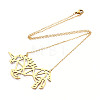 201 Stainless Steel Pendant Necklaces NJEW-T009-JN035-2-40-2