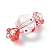 4Pcs 4 Style Glass & Lampwork Pendants PALLOY-TA00041-4