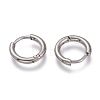 201 Stainless Steel Huggie Hoop Earrings EJEW-O095-05-19-2