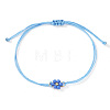 Adjustable Glass Seed Bead Link Bracelets DH6590-7-1