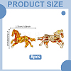 8Pcs Running Horse Enamel Pins JEWB-GA0001-56A-2