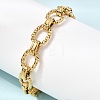 304 Stainless Steel Link Chain Bracelets for Women Men BJEW-L720-02G-1
