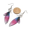316 Surgical Stainless Steel Wing Dangle Earrings EJEW-TA00586-3