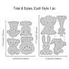 Doll Theme Carbon Steel Cutting Dies Stencils DIY-WH0309-982-6
