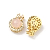 Brass Micro Pave Clear Cubic Zirconia Pendants KK-D228-01G-01-2