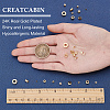 CREATCABIN 60Pcs 10 Style Brass Beads KK-CN0001-64-3