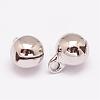 Brass Small Bell Charms KK-P046-01P-8mm-NR-1