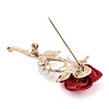 Valentine's Day Rose Zinc Alloy Crystal Rhinestone Brooches JEWB-I031-02B-3