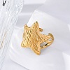 Marine Animal Theme 304 Stainless Stee Open Cuff Rings RJEW-Q005-01H-G-4