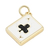 Brass Enamel Charms KK-G522-44G-04-3