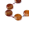 Natural Banded Agate Beads Strands G-NH0040-01B-3