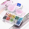 250Pcs 10 Colors Resin Beads RESI-YW0001-05-3