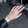 201 Stainless Steel Heart Key with Angel Wings Charm Bracelets for Men Women WG5D024-01-4