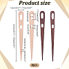 8Pcs Wood Nalbinding Binding Needle for Knitting Weaving TOOL-WR0001-15-2