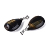 Dyed Natural Yellow and Blue Tiger Eye Pendants G-N362-03P-02-2
