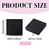 5Pcs Rhombus Textured Cardboard Jewelry Packing Boxes with Sponge Inside CBOX-TA0001-18F-3